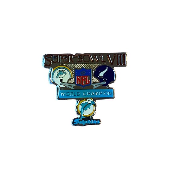 Miami Dolphins Super Bowl VIII Champions Pin Minnesota Vikings - Picture 3 of 3